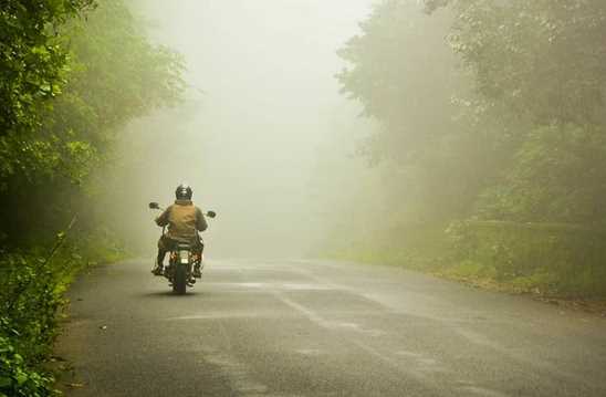 Riding a Motorcycle in Unexpected Weather